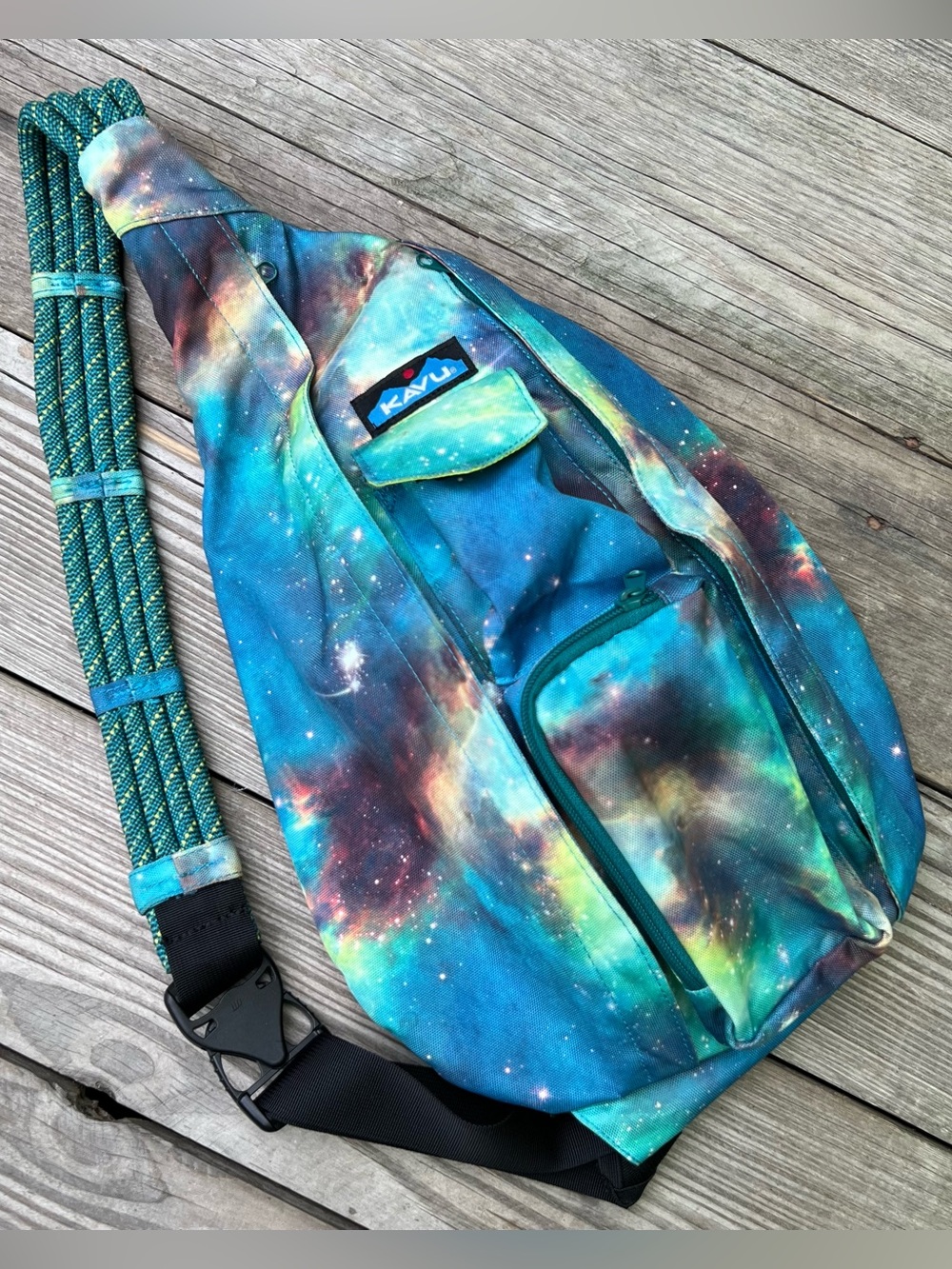 KAVU Galaxy Print Sling Bag
